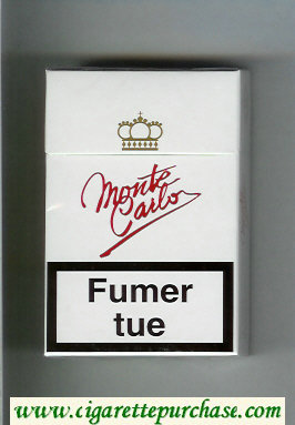 Monte Carlo white cigarettes hard box