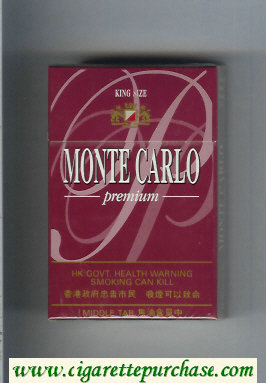Monte Carlo Premium cigarettes hard box