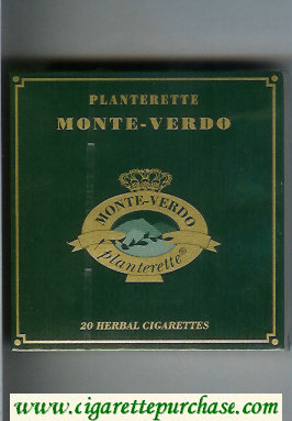Monte-Verdo Planterette cigarettes wide flat hard box