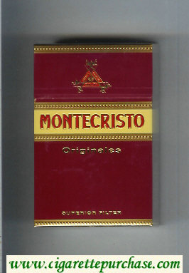 Montecristo Originales Superior Filter red and yellow cigarettes hard box