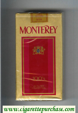 Monterey 100s cigarettes soft box