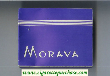 Morava blue cigarettes wide flat hard box