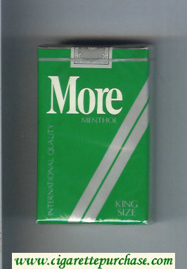 More Menthol cigarettes soft box