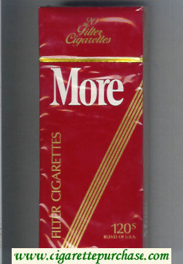 More 120s cigarettes hard box