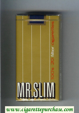 Mr.Slim 100s cigarettes soft box