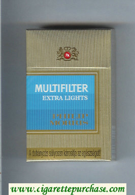 Multifilter Philip Morris Extra Lights cigarettes hard box