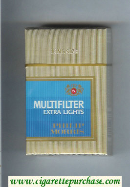 Multifilter Philip Morris Extra Lights cigarettes hard box