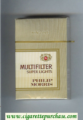 Multifilter Philip Morris Super Lights cigarettes hard box