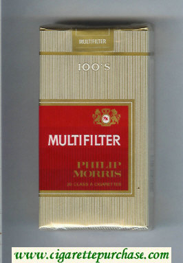 Multifilter Philip Morris 100s cigarettes soft box