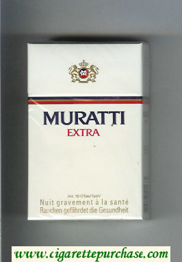 Muratti Extra cigarettes hard box