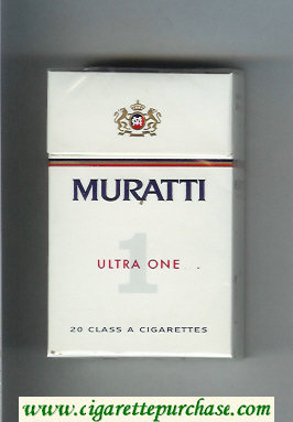 Muratti 1 Ultra One cigarettes hard box