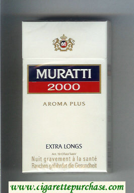 Muratti 2000 Aroma Plus 100s cigarettes hard box