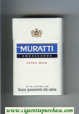 Muratti Ambassador Extra Mild cigarettes hard box