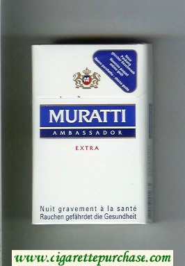 Muratti Ambassador Extra cigarettes hard box