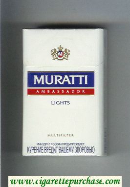 Muratti Ambassador Lights Multifilter cigarettes hard box