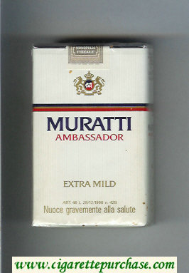 Muratti Ambassador Extra Mild cigarettes soft box