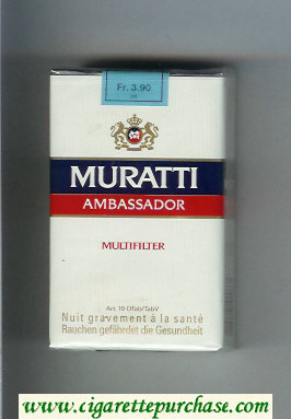 Muratti Ambassador Multifilter cigarettes soft box