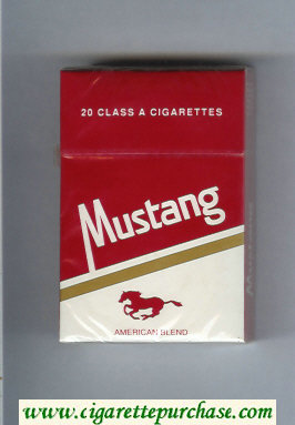 Mustang American Blend cigarettes hard box