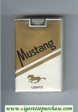 Mustang Lights cigarettes soft box