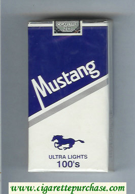 Mustang Ultra Lights 100s cigarettes soft box