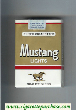 Mustang Lights Quality Blend cigarettes soft box