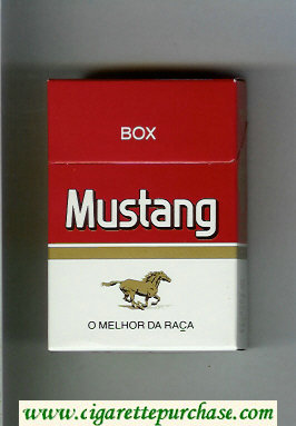 Mustang O Melhor Da Raca cigarettes hard box