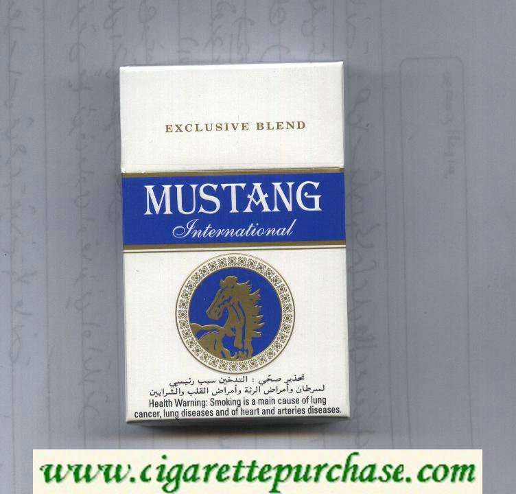 Mustang International cigarettes hard box
