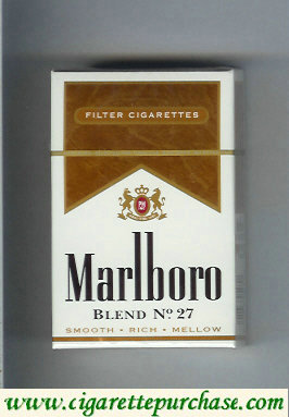 Discount Marlboro Blend No 27 filter cigarettes hard box