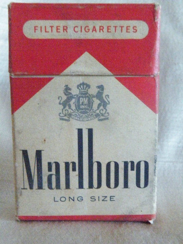 Discount Marlboro Long Size American version 1955 58 cigarettes wide flat hard box