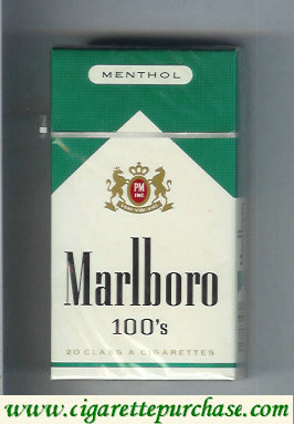 Discount Marlboro Menthol 100s cigarettes hard box