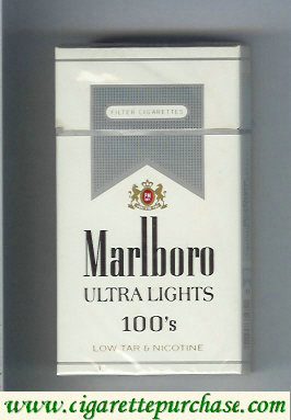 Discount Marlboro Ultra Lights 100s hard box cigarettes