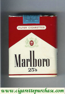 Discount Marlboro red and white 25s cigarettes soft box