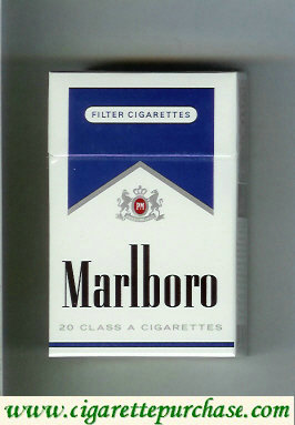Discount Marlboro white and blue cigarettes hard box
