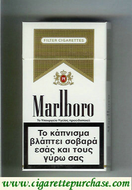 Discount Marlboro white and gold 100s cigarettes hard box