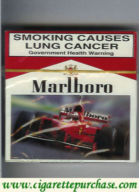 Discount Marlboro with Ferrari cigarettes wide flat hard box