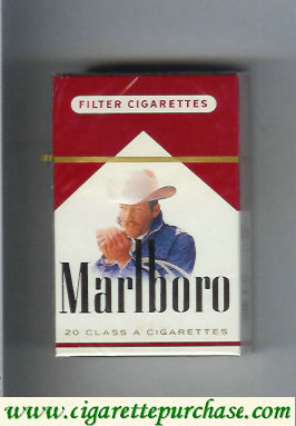 Discount Marlboro with cowboy with cigarettes hard box