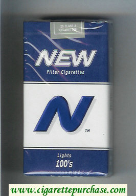 N New Lights 100s cigarettes soft box