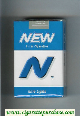 N New Ultra Lights cigarettes soft box