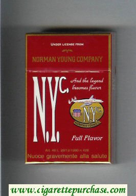 N.Y.C. Full Flavor cigarettes hard box