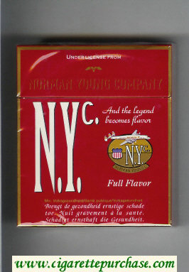 N.Y.C. Full Flavor 25 cigarettes hard box