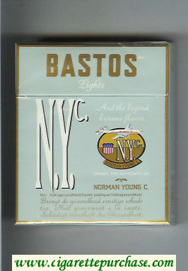 N.Y.C. Bastos Lights 25 cigarettes hard box