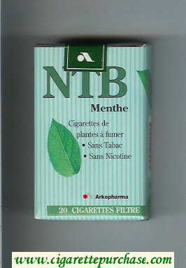 NTB Menthe cigarettes soft box