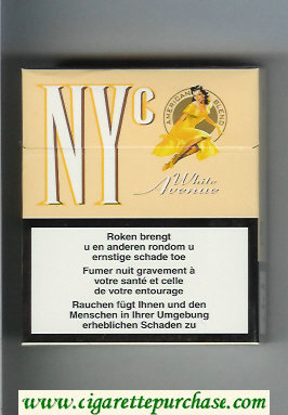 NYC White Avenue American Blend 25 cigarettes hard box