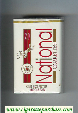 National Regular cigarettes soft box