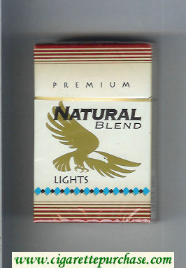 Natural Blend Premium Lights cigarettes hard box