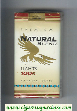 Natural Blend Premium Lights 100s cigarettes soft box