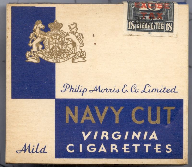Navy Cut Virginia Plain Mild cigarettes wide flat hard box