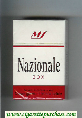 Nazionale cigarettes hard box