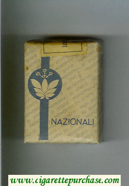 Nazionali grey and blue cigarettes soft box
