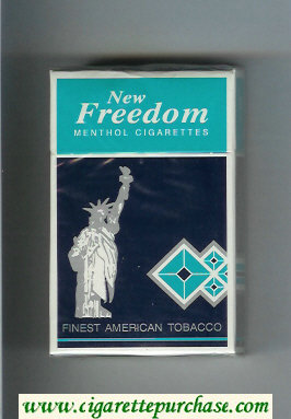 New Freedom Menthol cigarettes hard box